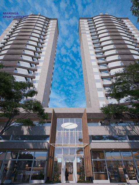 Apartamento à venda em Maringá, Zona 03, com 3 quartos, com 78.68 m², Lumière Residence Clube