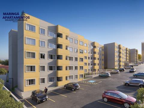 Apartamento à venda em Maringá, Zona 7, com 1 quarto, com 63.34 m², Residencial Rebouças